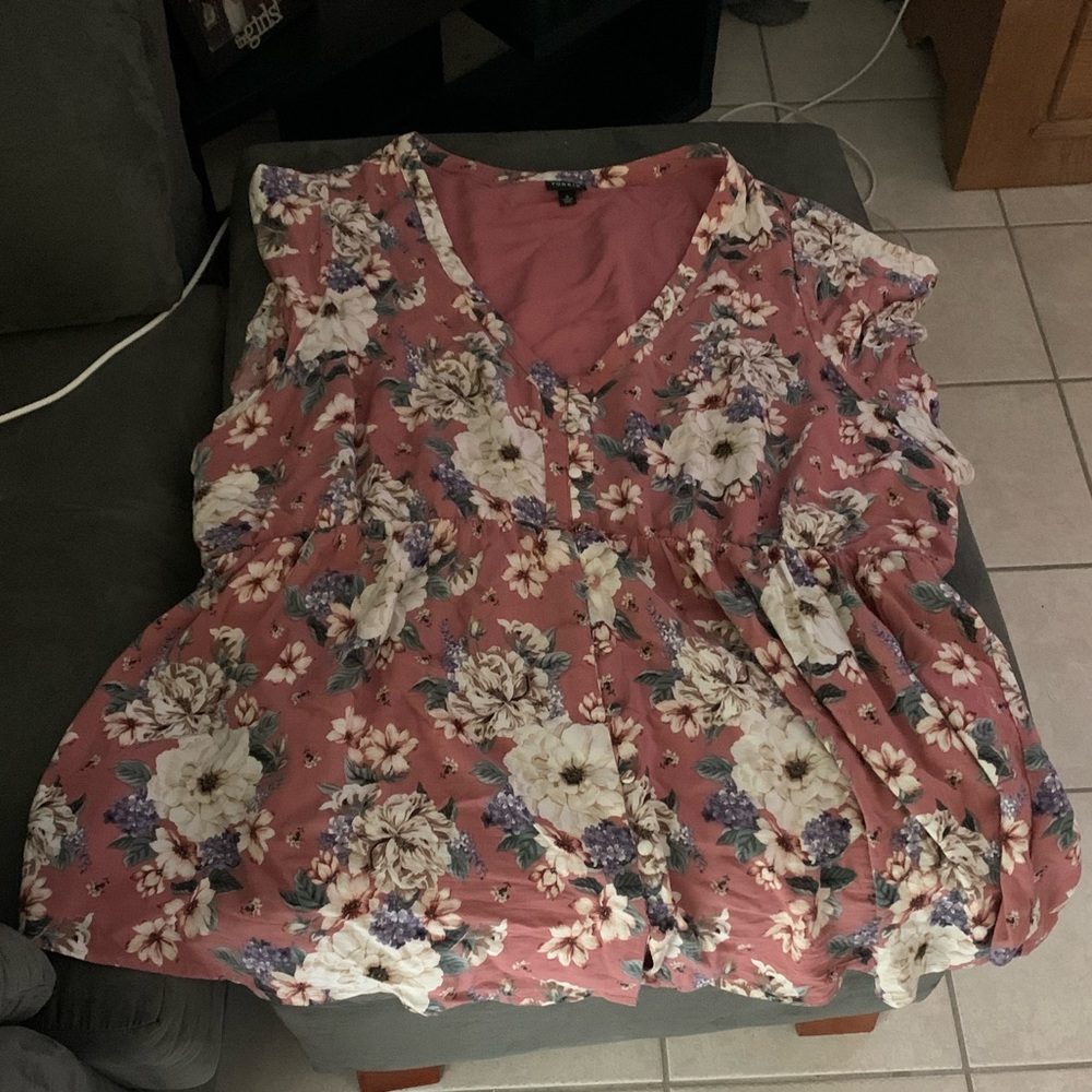 Mauve Floral Blouse